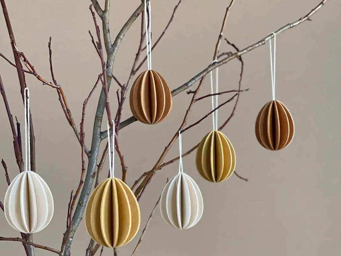 Lovi Decor Ostereier 6er Set 4.5cm golden mix