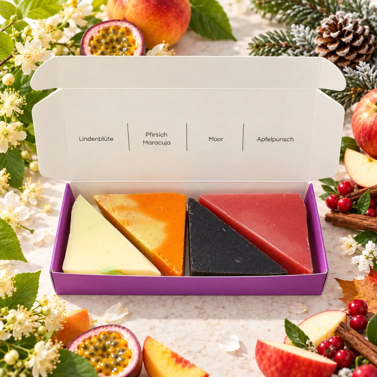 Geschenkbox Naturseifen Vier Jahreszeiten – Bild 2