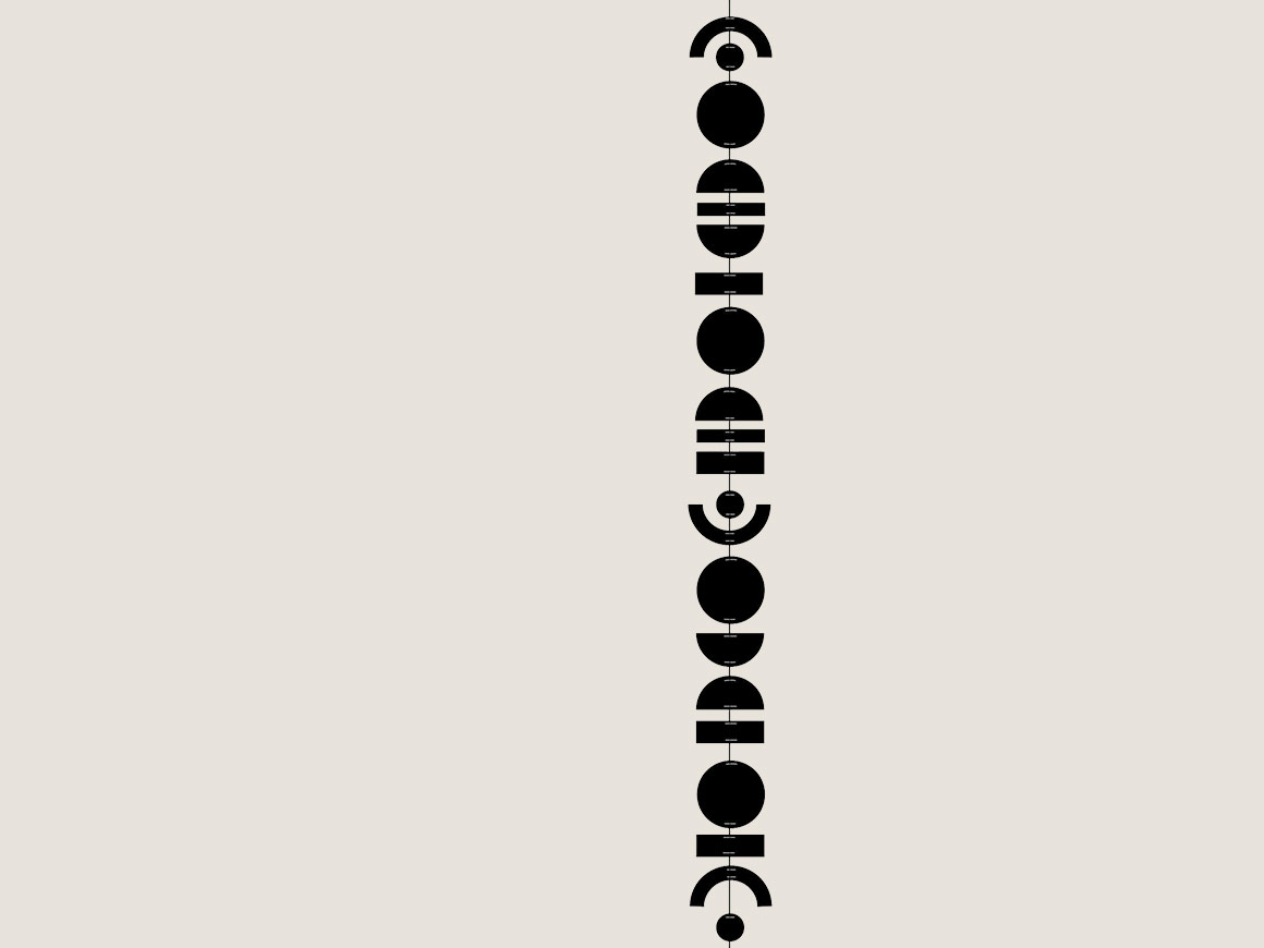 Abstrakt Girlande black – Bild 7