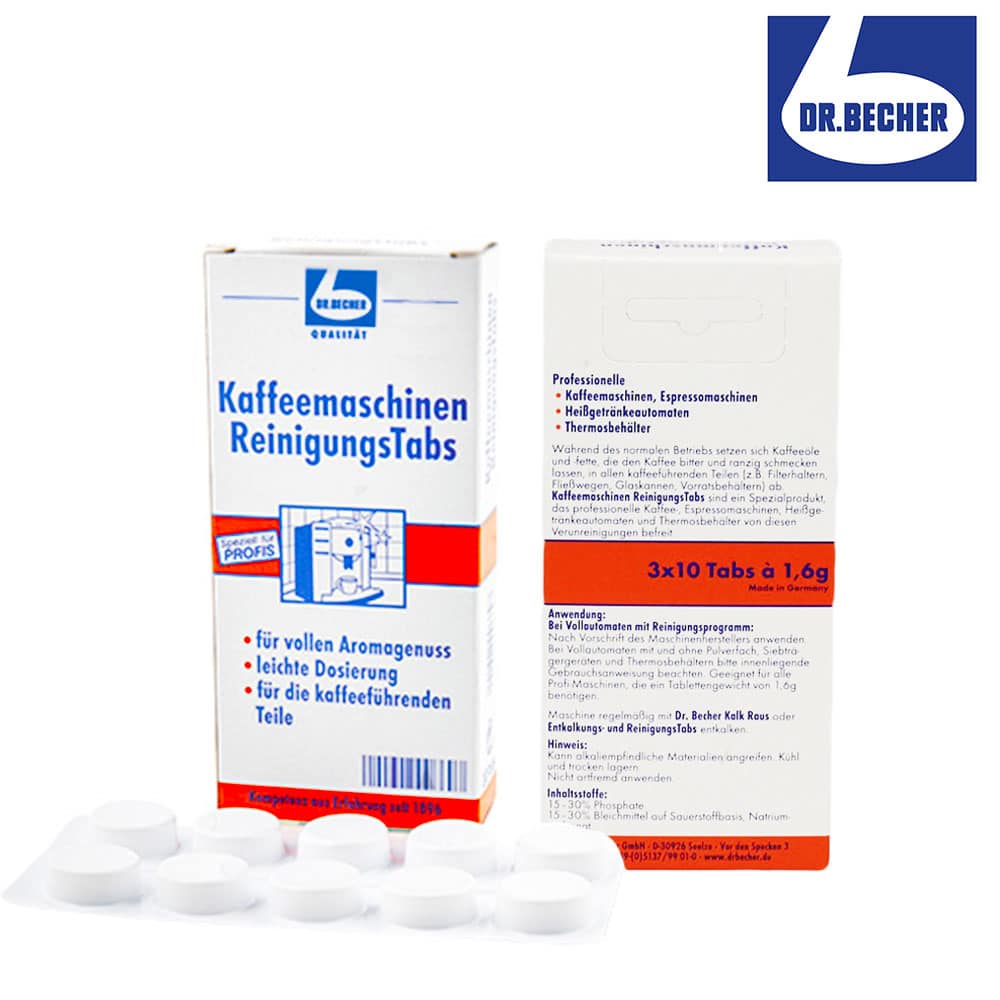 Dr. Becher Kaffeemaschinen ReinigungsTabs – 30 Stück – Bild 4