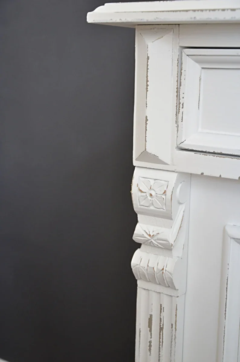 "Férrande" weißer Shabby-Chic Landhaus-Waschtisch 80 cm – Bild 5