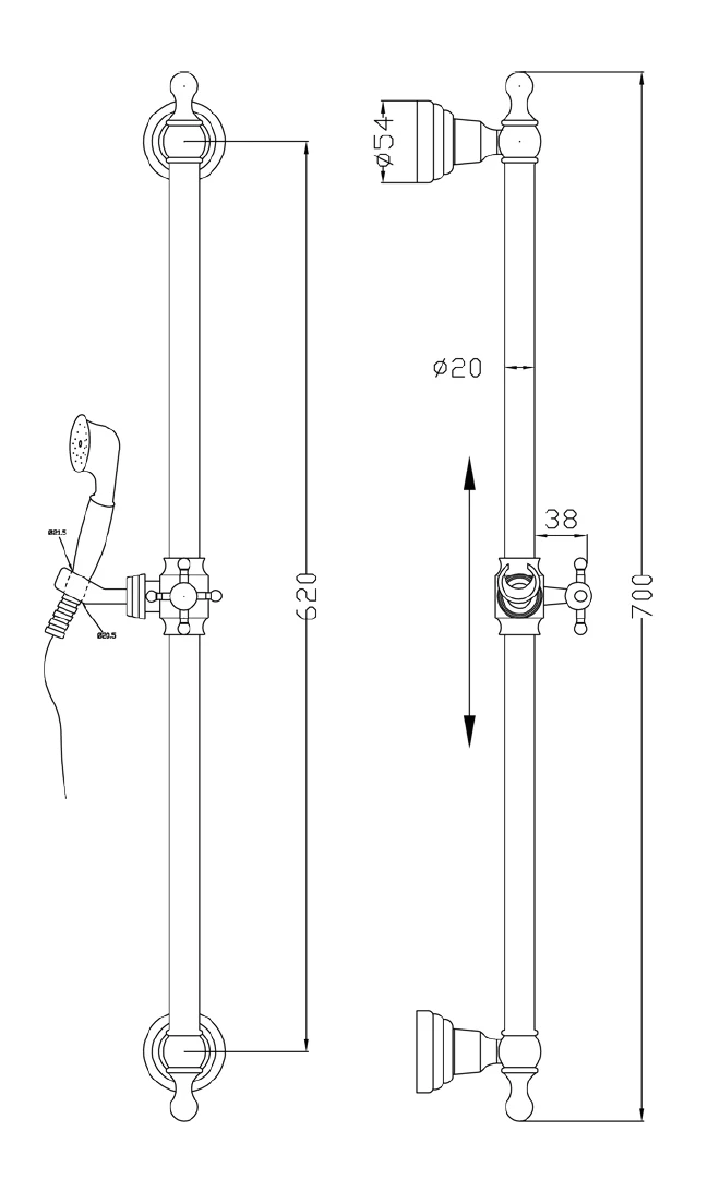 Jora- Landhaus Dusch-Set 3 teilig – Bild 7