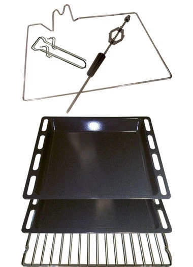"Julienne Rouge" inkl. E-Ofen: Backofen-Schrank im Antik-Look 84 cm – Bild 9