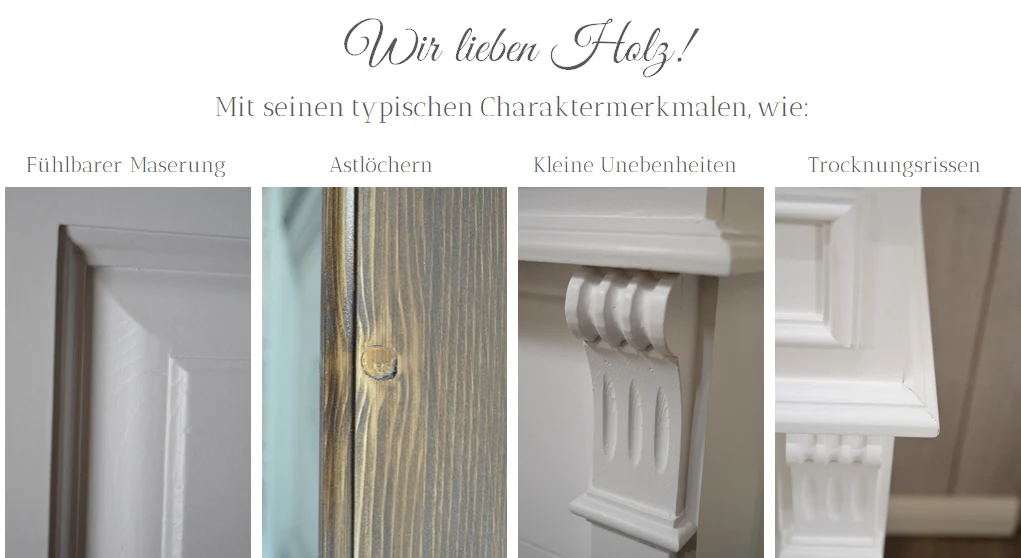 "Linnea" kleiner Gästewaschtisch im Landhausstil 38 cm – Bild 9