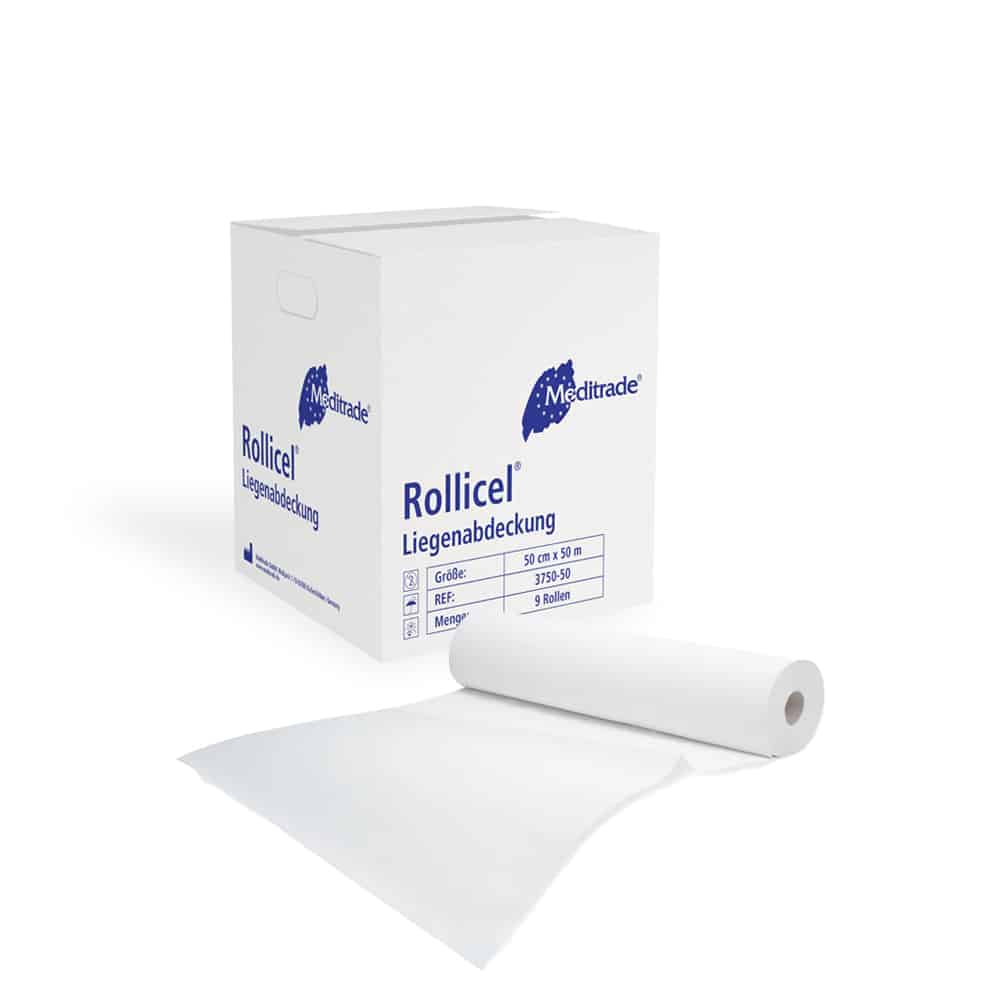 Meditrade Rollicel Ärztekrepp Liegenabdeckung auf Rolle -Zellstoff – 55 cm x 50 cm – Bild 4