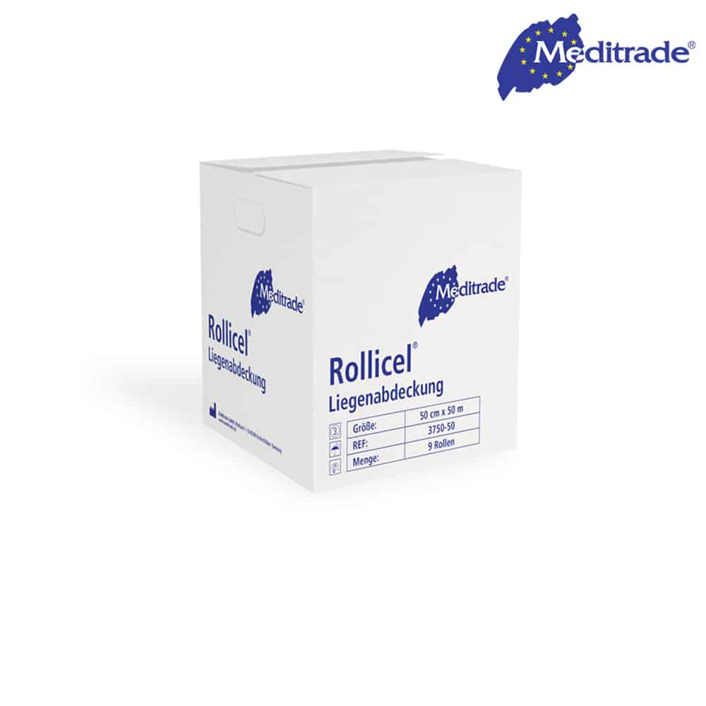 Meditrade Rollicel Ärztekrepp Liegenabdeckung auf Rolle -Zellstoff – 55 cm x 50 cm – Bild 3