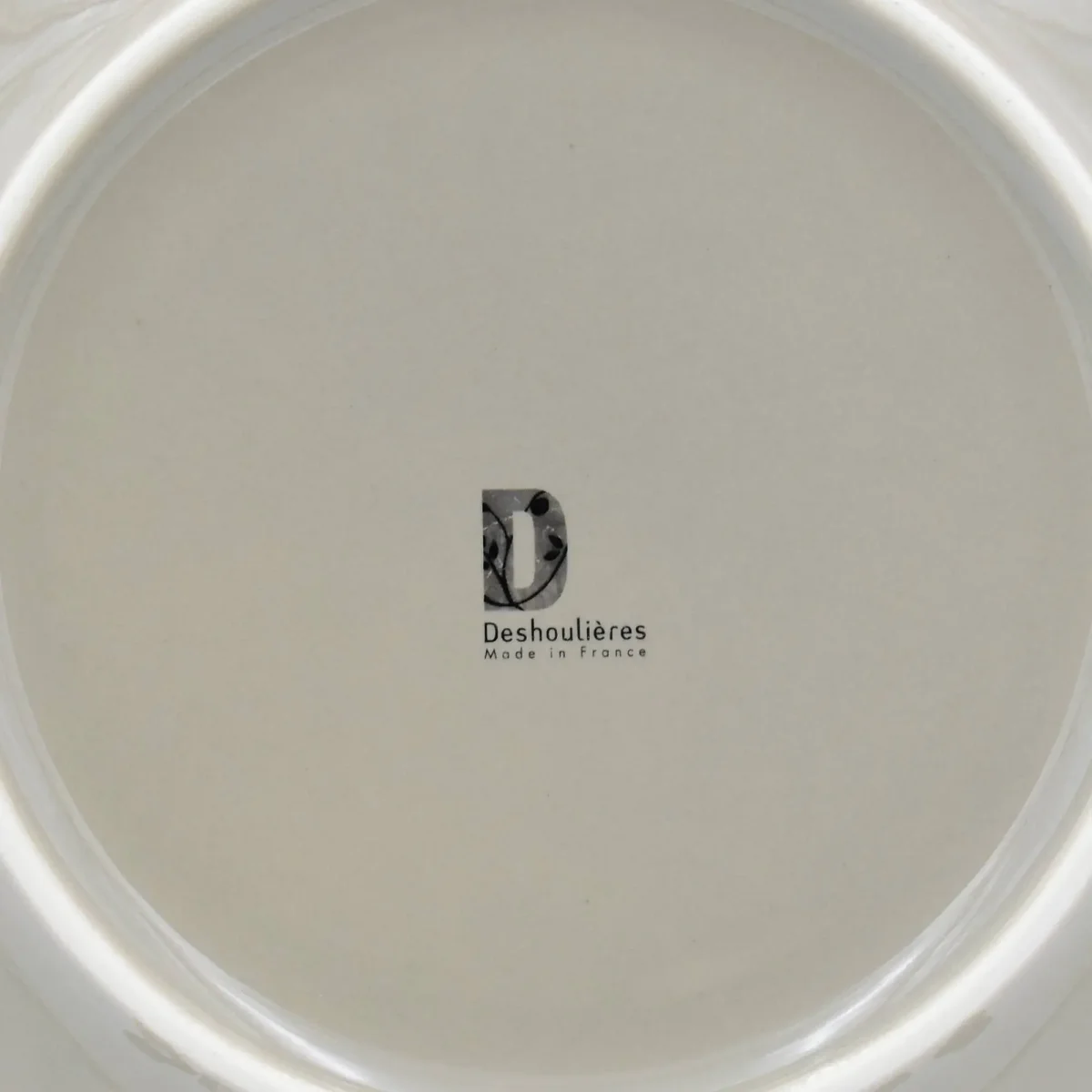Teller passend zu Apilco Flora, 21cm. Grau, ohne Platinrand – Bild 5