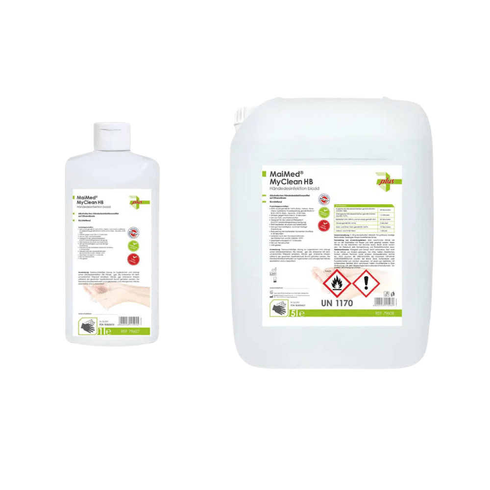 MaiMed MyClean HB alkoholisches Händedesinfektionsmittel 500ml Flasche – Bild 4
