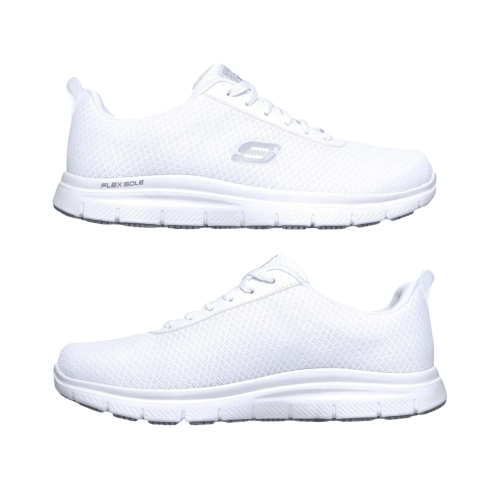 SKECHERS-WORK Herren-Berufsschuhe Relaxed Fit Flex Advantage – Bendon SR – weiß – Bild 3