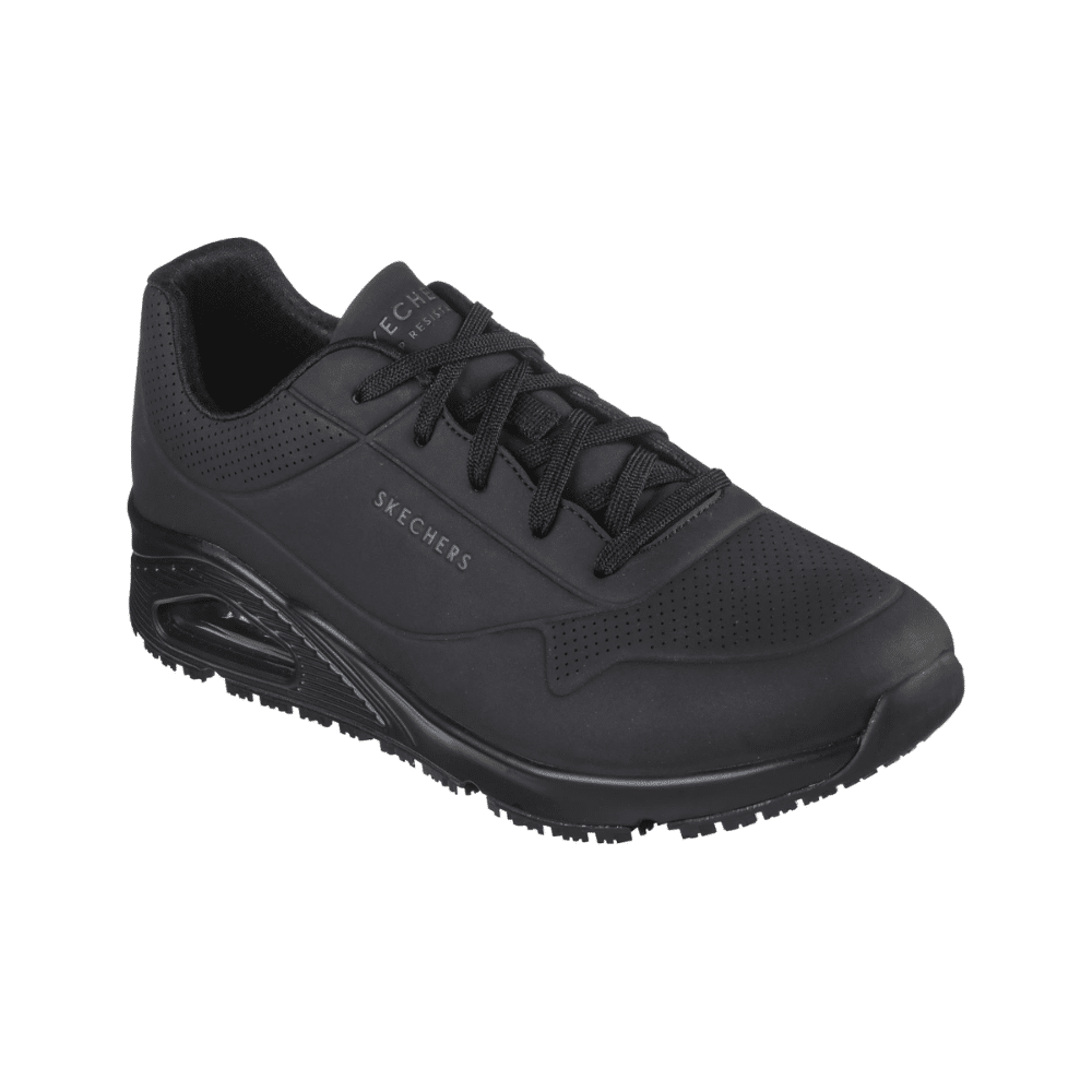 SKECHERS-WORK Herren-Berufsschuhe Relaxed Fit Uno SR Sutal schwarz – Bild 3