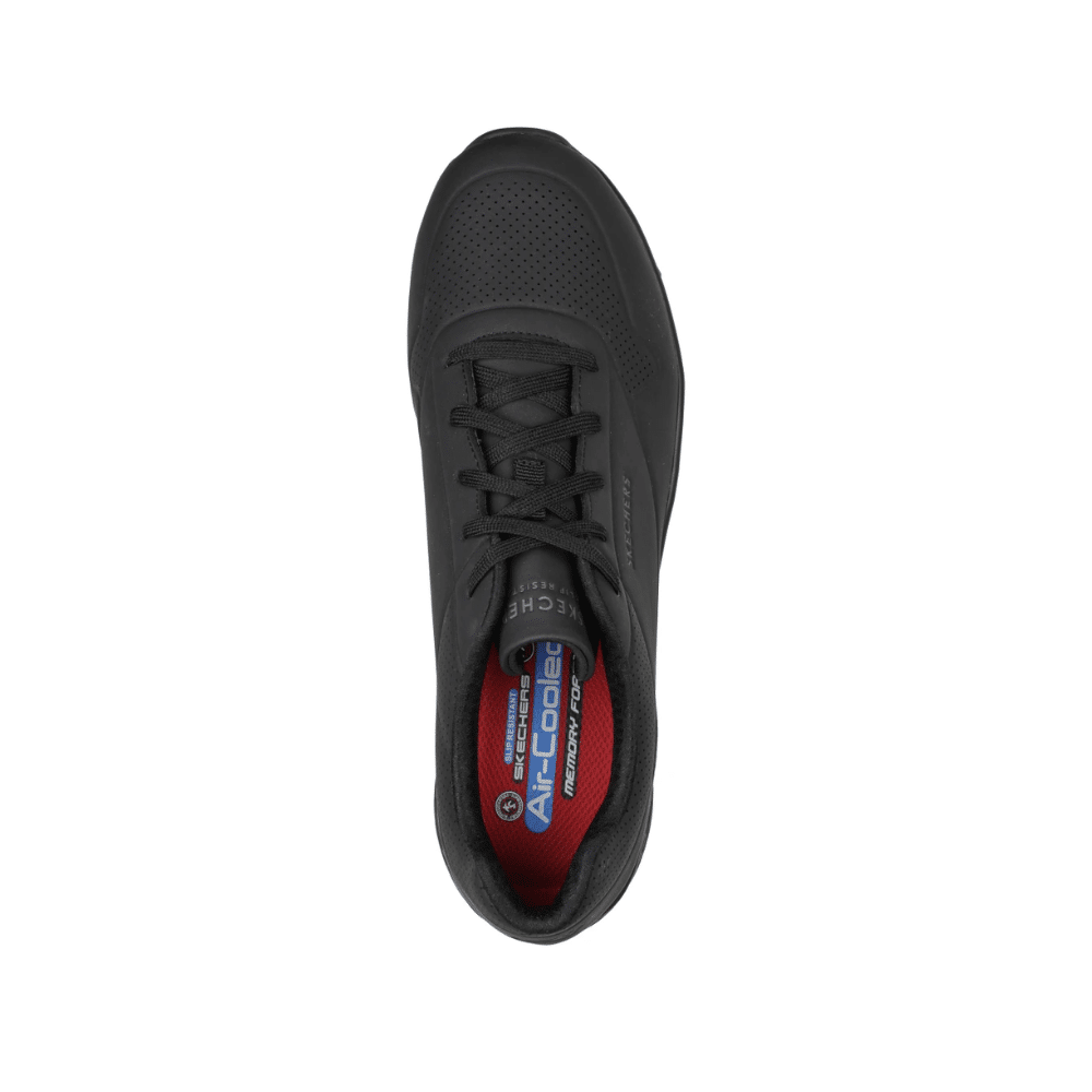 SKECHERS-WORK Herren-Berufsschuhe Relaxed Fit Uno SR Sutal schwarz – Bild 4