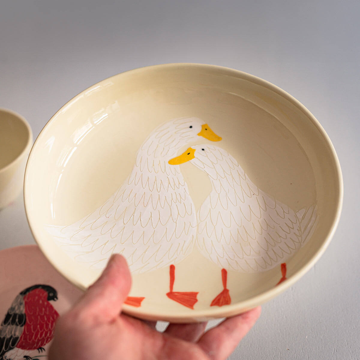 Porzellanteller Anneli – handbemaltes Unikat – Bild 3
