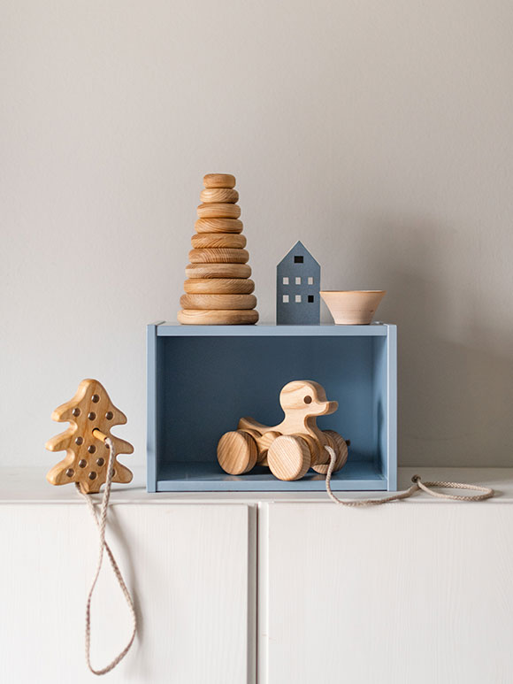 Ente auf Rädern Nachziehtier, Lotes Toys – Bild 4