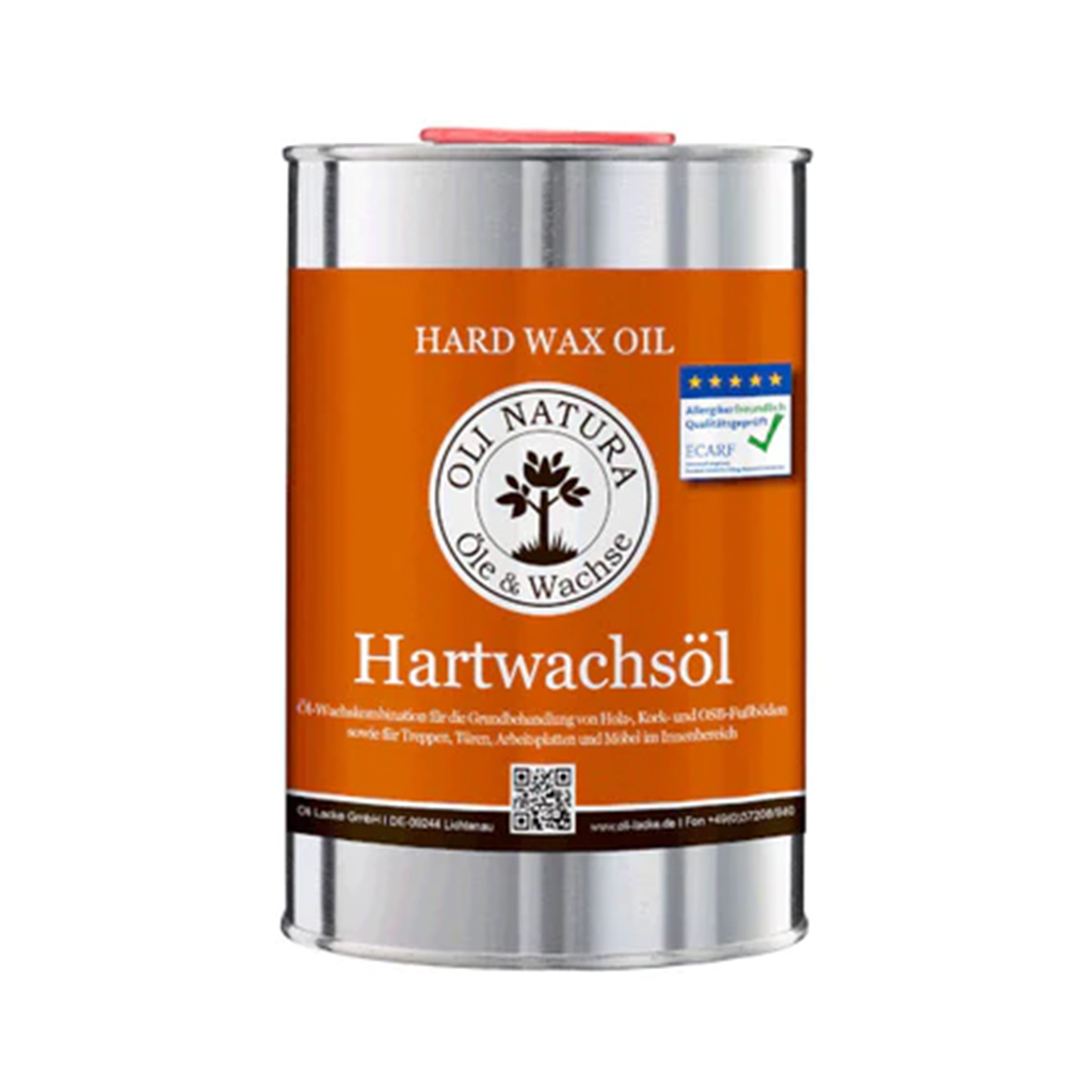 OLI-NATURA Hartwachsöl seidenmatt 1 L – Holz-Imprägnierung mit Carnaubawachs – Bild 2