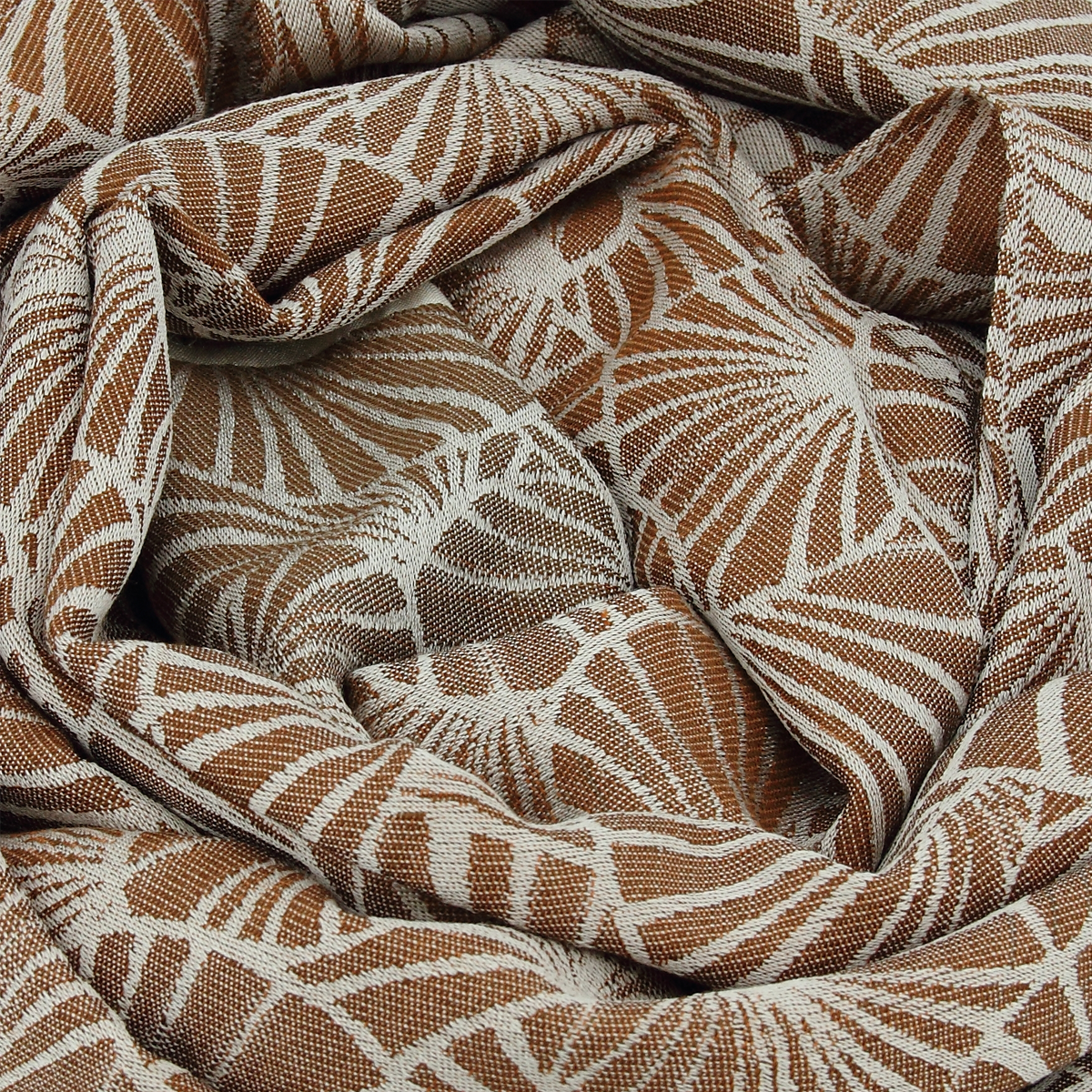 Seiden Merinoschal Damen. „Seerose Kastanienbraun“, 180 x 45 cm. LA FABRIQUE d’écharpe, 60% Merino, 40% Seide – Bild 3