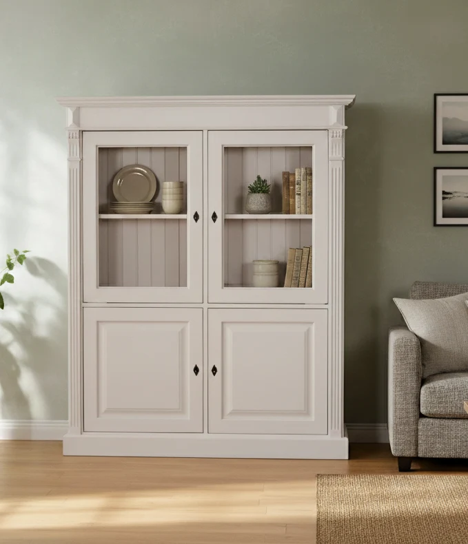 "Clay" - Eleganter Vertiko, Halbschrank im Landhausstil im Gründerzeitstil – Bild 2