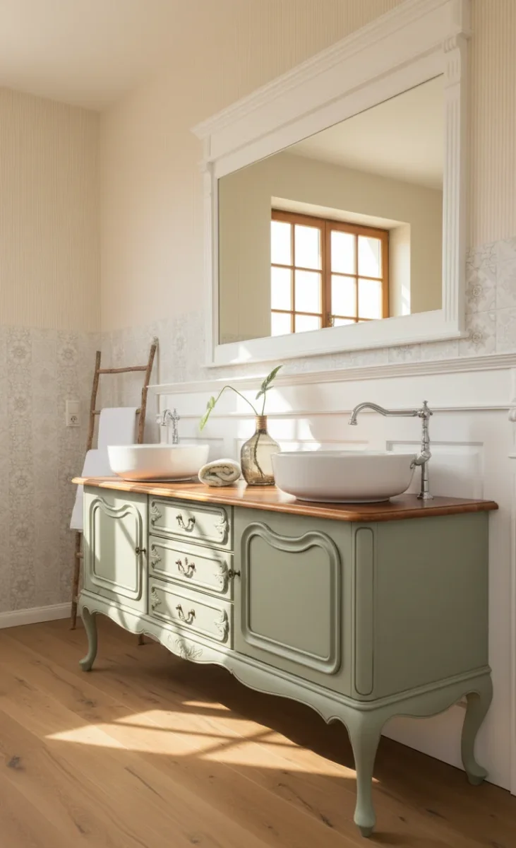 "Fiora" Romantischer Landhaus Waschtisch – Bild 3